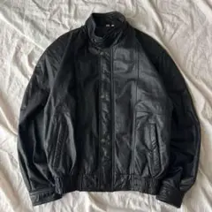 90s vintage 本革 レザーボンバージャケット アメカジ y2k 古着