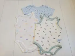 メッシュボディスーツ・半袖ボディスーツ　70cm3点セット