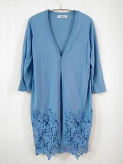 ギャラリービスコンティ☆ 水色レースロングカーディガン サイズ2