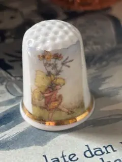 新品廃盤◆イギリスバーチクロフト社シンブル指貫◆メアリーシシリーパーカー花の妖精