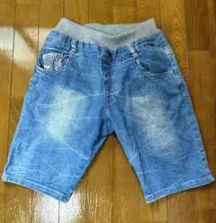 デニムハーフパンツ 145-155cm