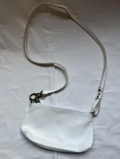 新品 イルビゾンテ TONDINA クログボディ ショルダー バッグ 白 ① 