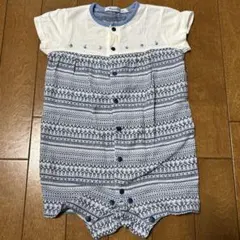 美品】familiar 70サイズ 半袖ロンパース - メルカリ