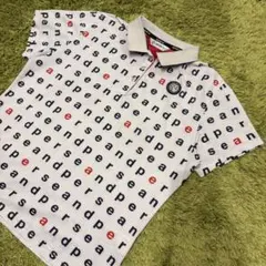 新品未使用タグ付 ゴルフウェア【and per se】ジャカートポロシャツ LL
