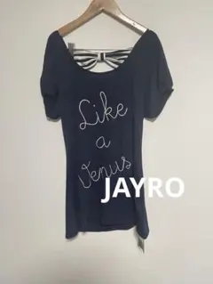 未使用タグ付　JAYRO バッグリボン　Tシャツ　Mのサムネイル