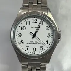 【チタン製】SEIKO ALBA 腕時計 10気圧防水 動作OK アルバ