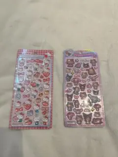 正規品　日焼けサンリオ　キティうるちゅるポップシールボンボンドロップシートセット