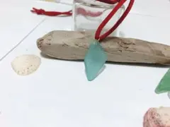 ブルーシーグラスネックレス3