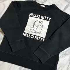 ハローキティ　黒　ブラック　トレーナー