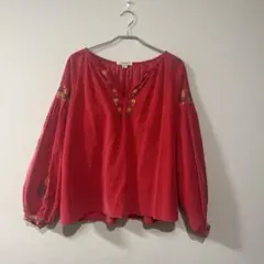 FREAK'S STORE 刺繍コーデュロイブラウス