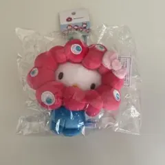 未開封　大阪関西万博　ミャクミャクなりきりぬいぐるみ カラビナ付 ハローキティ