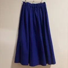未使用】ヤマダヤ〈アーガ 〉Aga ラップフレアスカート （ブルー