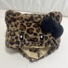 ユニバ キティヒョウ柄 ファンキャップ