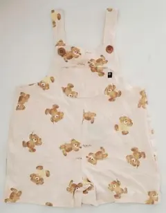 未使用タグ付きフタくま90センチ　オーバーオール サロペット ロンパース