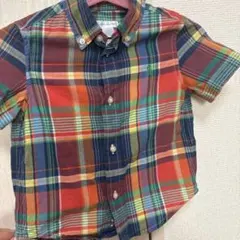 Ralph Lauren 半袖チェックシャツ ボタンダウン　24M