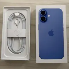 iPhone16 128GB ウルトラマリン空箱 SIMピン付き