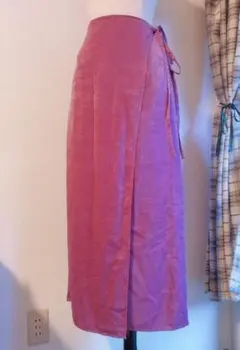 SNIDEL　サテンライクミドルスカート　ロングスカート　パープル