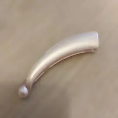 パールベージュ バナナクリップ ヘアアクセサリー