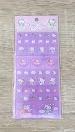 タイルシール キティちゃん パープル　サンリオ