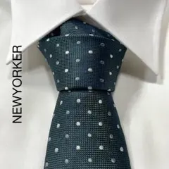 TG3944 NEWYORKER ドット ジャガード シルク ネクタイ