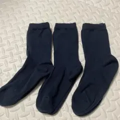 ユニクロキッズ 靴下 3足セット ネイビー