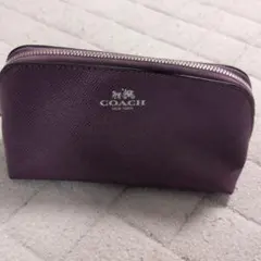 COACH コーチ コスメポーチ パープル　未使用のサムネイル