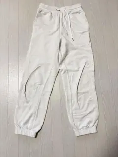 GU ホワイト スウェットパンツ S