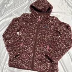 12年製　XS パタゴニア レトロX フリースジャケット パーカー 総柄