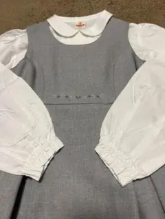 familiar ファミリア☆ワンピース☆ブラウス☆ フォーマル　ウール100%