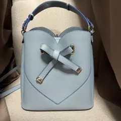 VIS ハートカットバッグ　水色のサムネイル