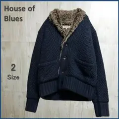 House of Blues ハウスオブブルース メンズ ニットファーブルゾン