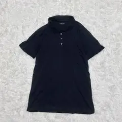 美品　ZARA MAN 黒 ポロシャツ M 半袖のサムネイル