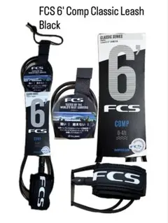 FCS 6' Comp Classic Leash Black リーシュコードのサムネイル