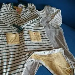 プチバトー ロンパース サロペット 70 男の子 ベビー フランス ユニクロ