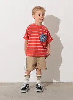 新作⭐︎ オーシャンアンドグラウンドデニムポケットマルチボーダーTシャツ