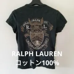 POLO JEANS RALPH LAUREN 刺繍付き黒半袖Tシャツ