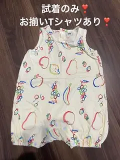 ★底値です★マーキーズ フルーツ柄 ロンパース 80cm コットン100％