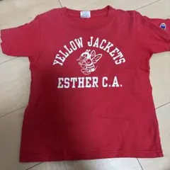 【 champion 】　Tシャツ　キッズ　レッド　120センチ