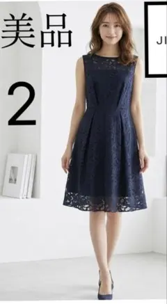 美品⭐︎JILLSTUART レースワンピース ネイビーのサムネイル