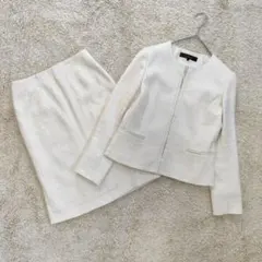 Reflect ツイード ノーカラースーツ セットアップ 入学 卒園式フォーマル