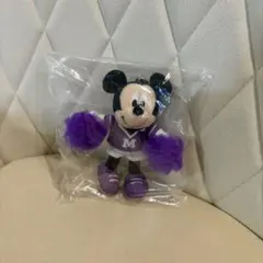 ディズニー　ぬいぐるみチャーム　ミッキー　紫　Cheer Together！