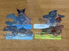 シナモン・マイメロ・クロミ・ハンギョドン アクリルスタンド 4つセット