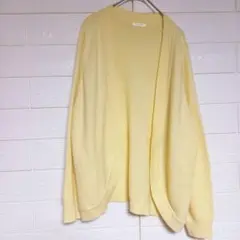 ハニーズ　GLAClER　グラシア ニットカーディガン　L　イエロー　春