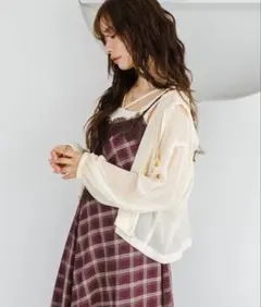 【mysty woman】シアーパーカー⭐️お値下げ交渉ありのサムネイル