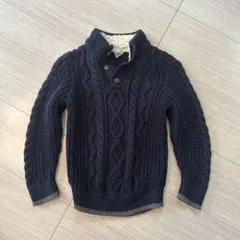 baby GAP ケーブル編みセーター 3歳用 ネイビー
