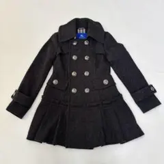 極美品　バーバリーブルーレーベル 36 プリーツコート ノバチェックのサムネイル