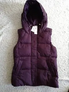 GLOBAL WORK パープル ダウンベスト