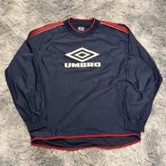 00s UMBRO プルオーバー ブラック レッド ホワイト L