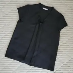 Maker's Shirt 鎌倉 半袖ブラウス ブラック