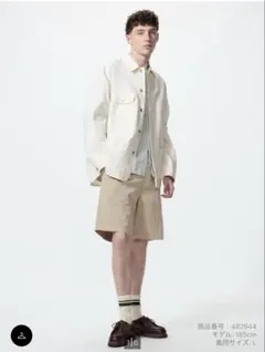ユニクロ　チノショーツ　ベージュ
